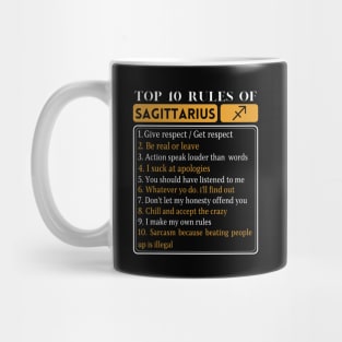 Top 10 Rules Of Sagittarius, Sagittarius Traits Rules Facts Mug